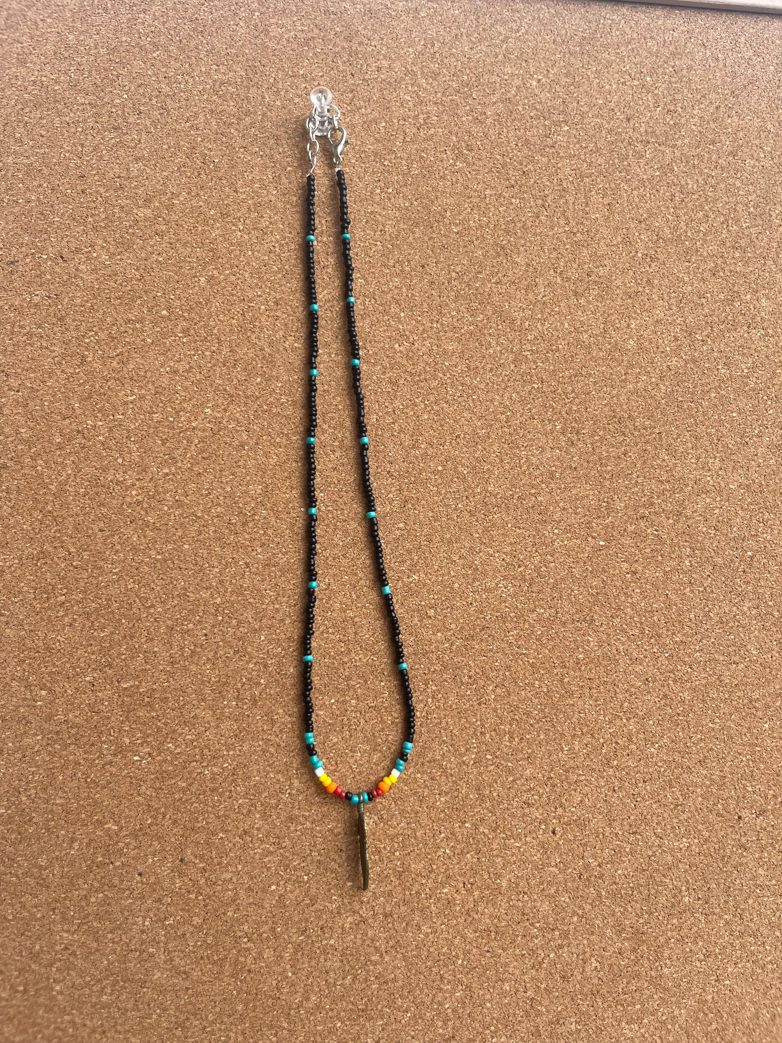 Western Serape Feather Necklace