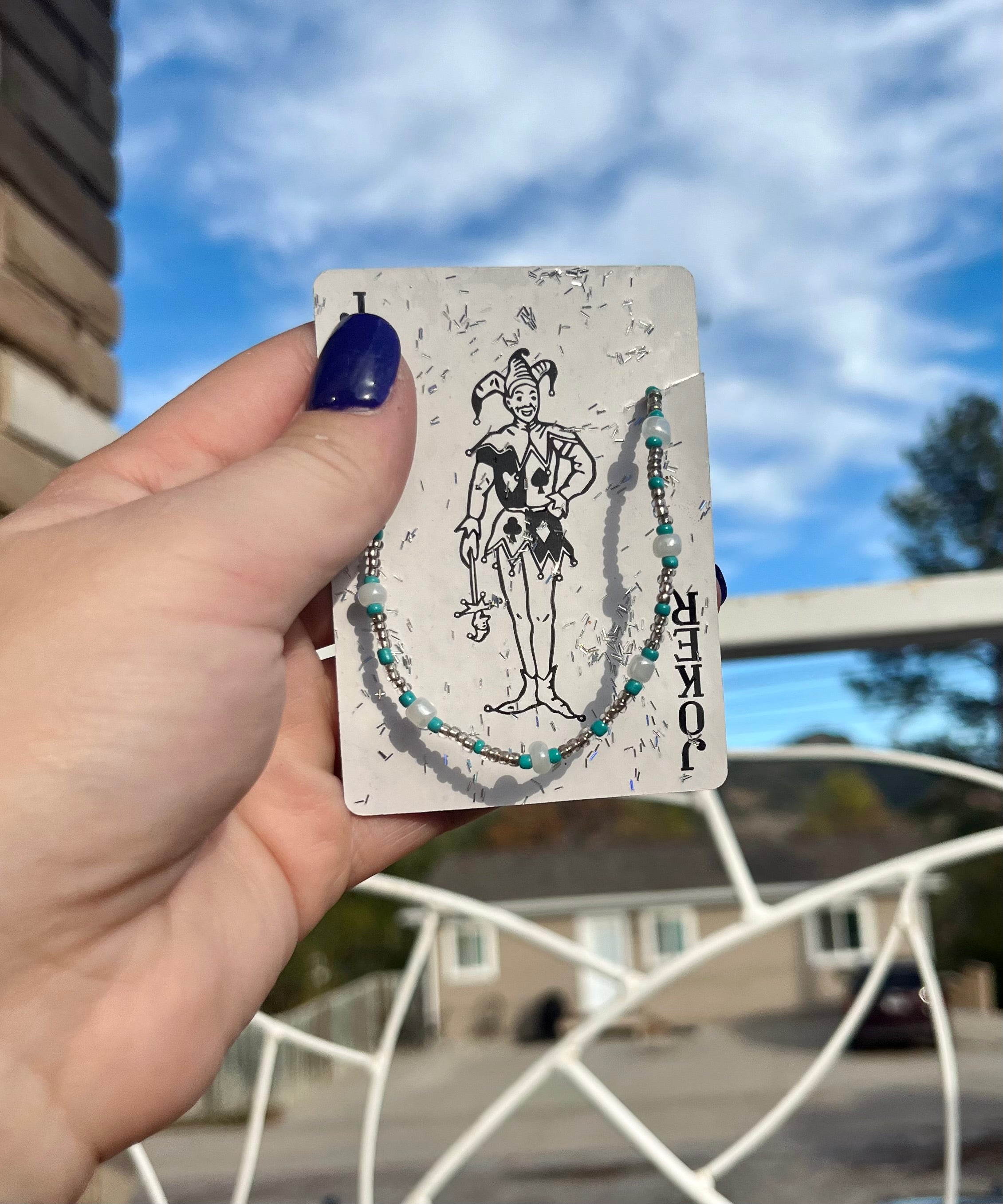 Teal and Silver Bracelet