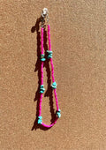 Western Hot Pink and Turquoise Choker