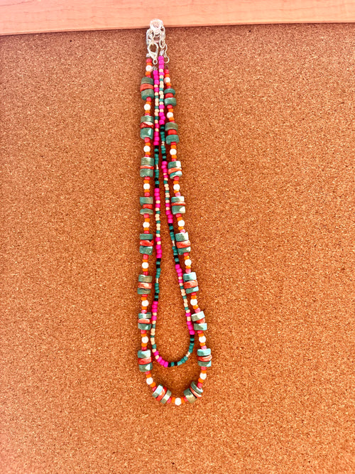 Coral and Turquoise Necklace