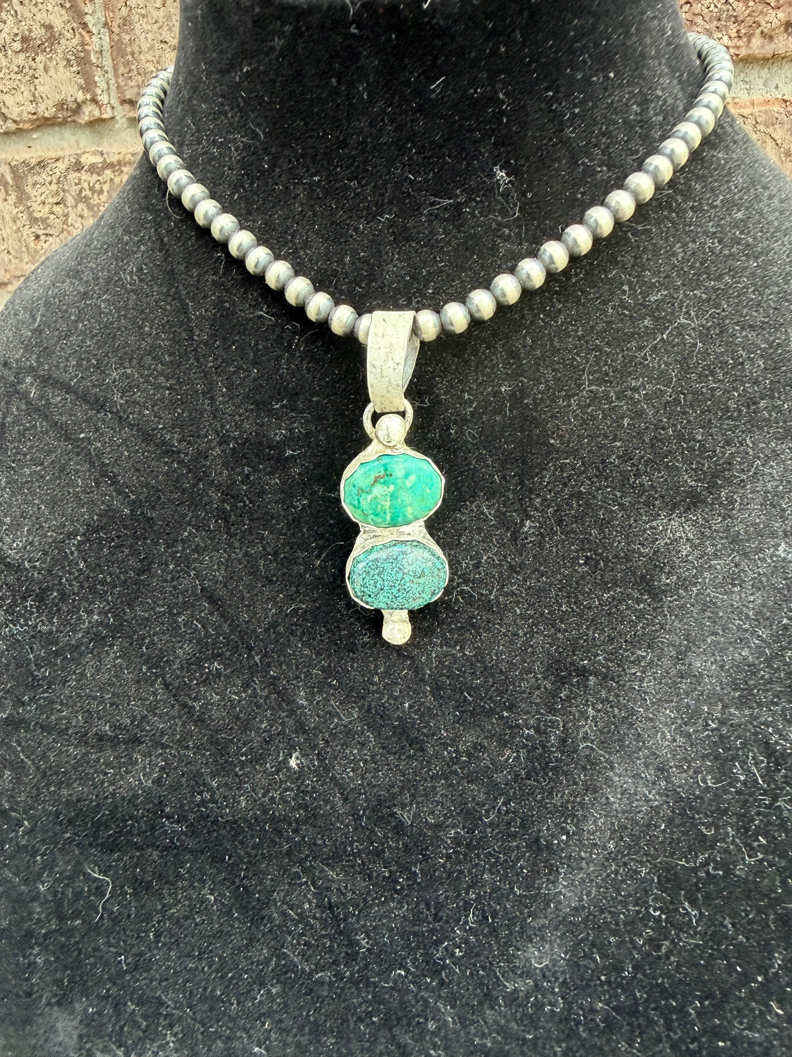 Sterling Silver and Turquoise Pendant