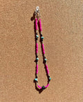 Dice, Pink, Turquoise Western Choker