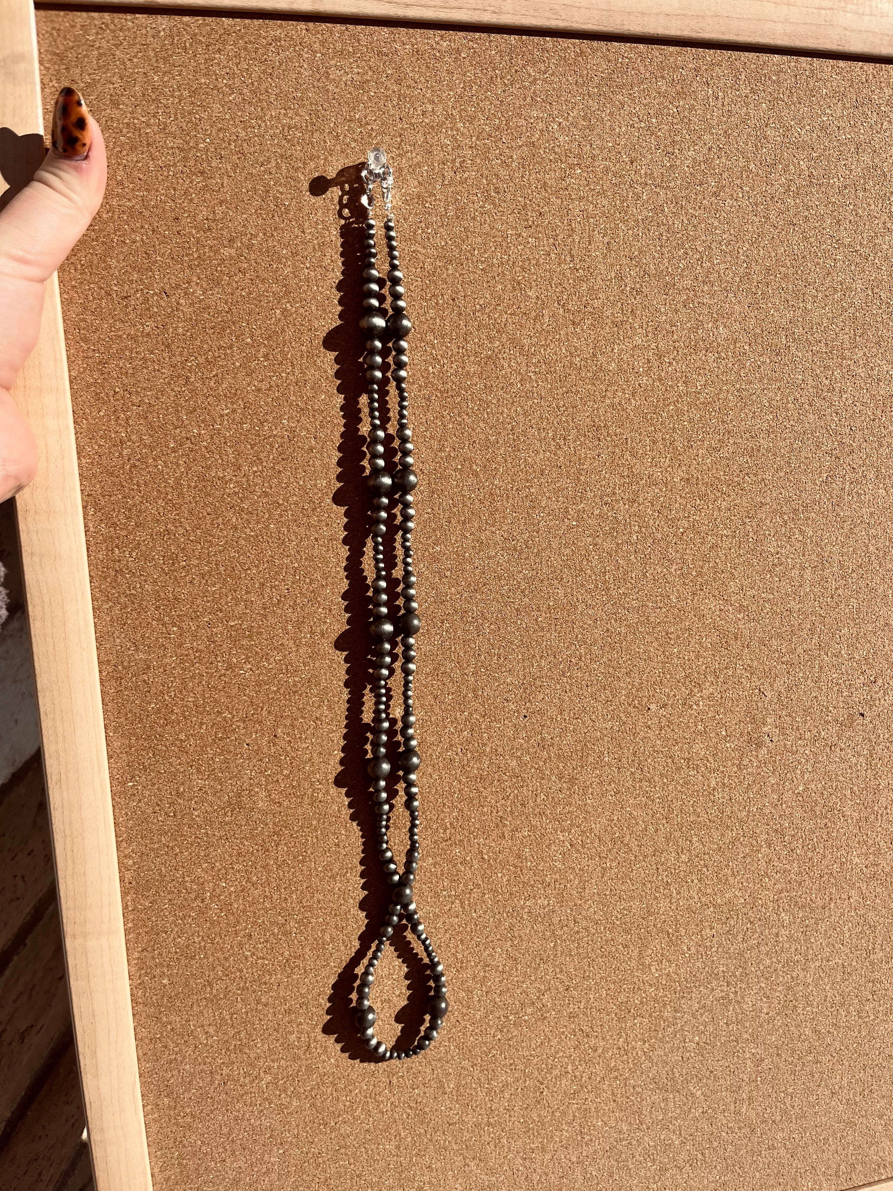 Faux Navajo Pearl Loop Necklace