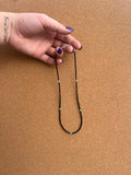 Dainty Black and Turquoise Necklace
