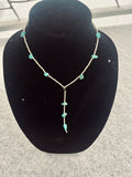 Turquoise and Silver Lariat