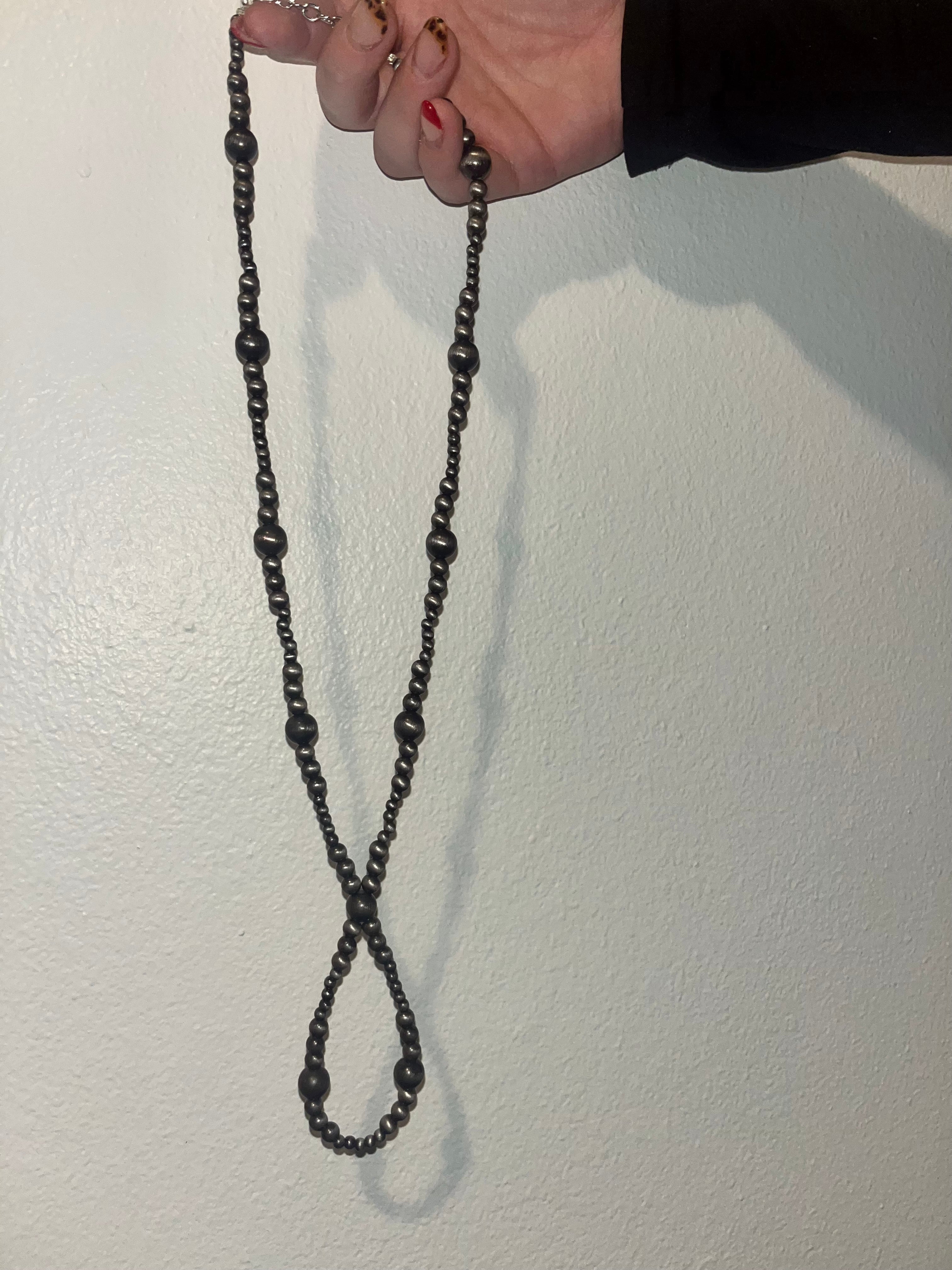 Faux Navajo Pearl Loop Necklace