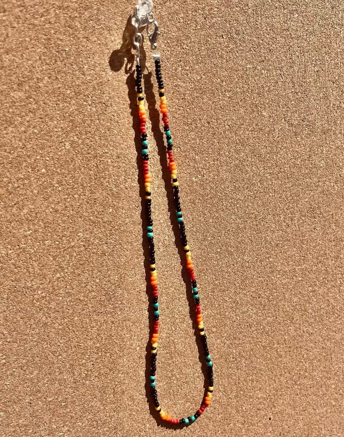 Western Black and Bright Colored Serape Choker