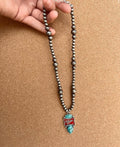 Faux Navajo Pearls and Turquoise Miller Pendant