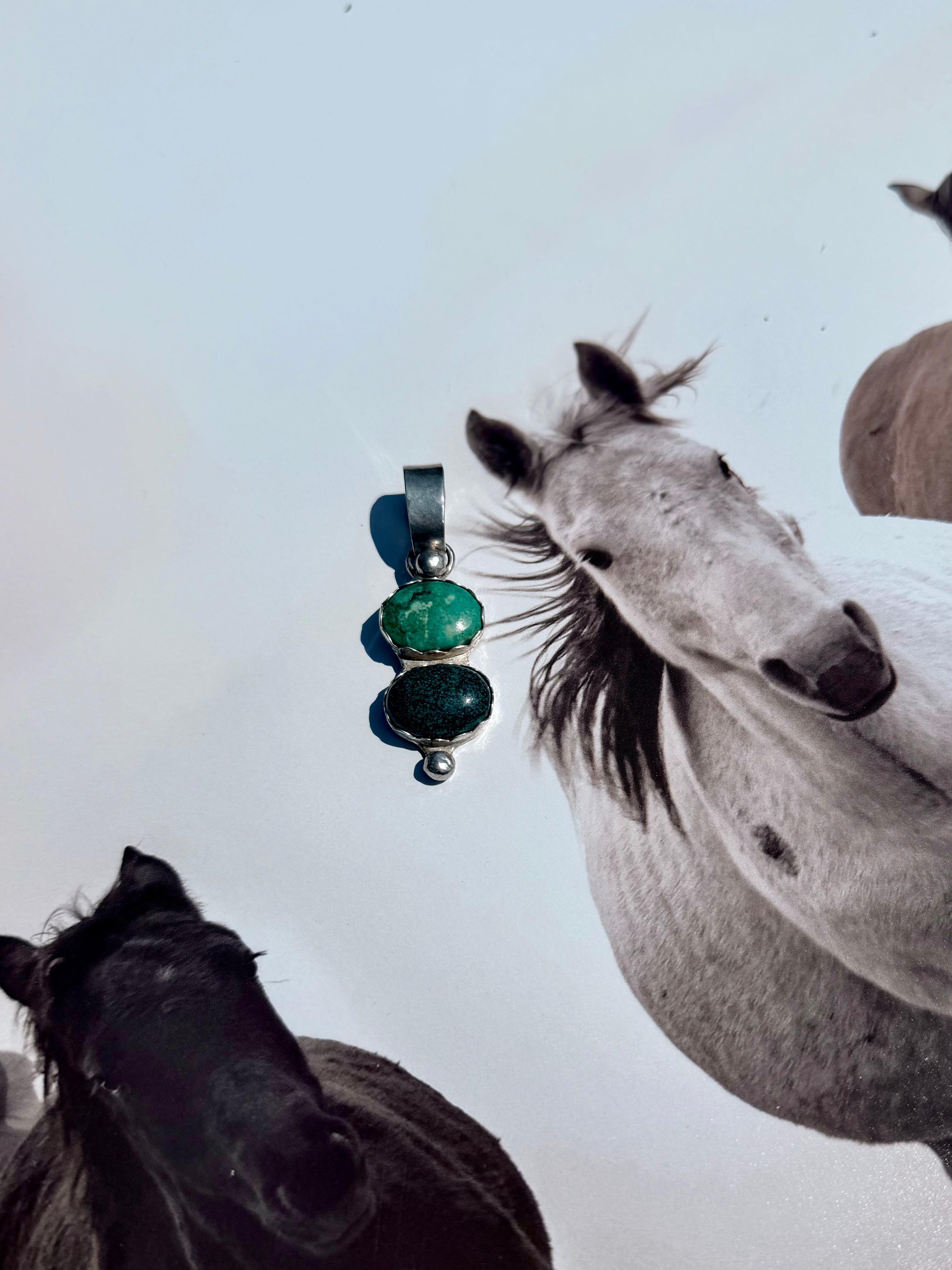Sterling Silver and Turquoise Pendant