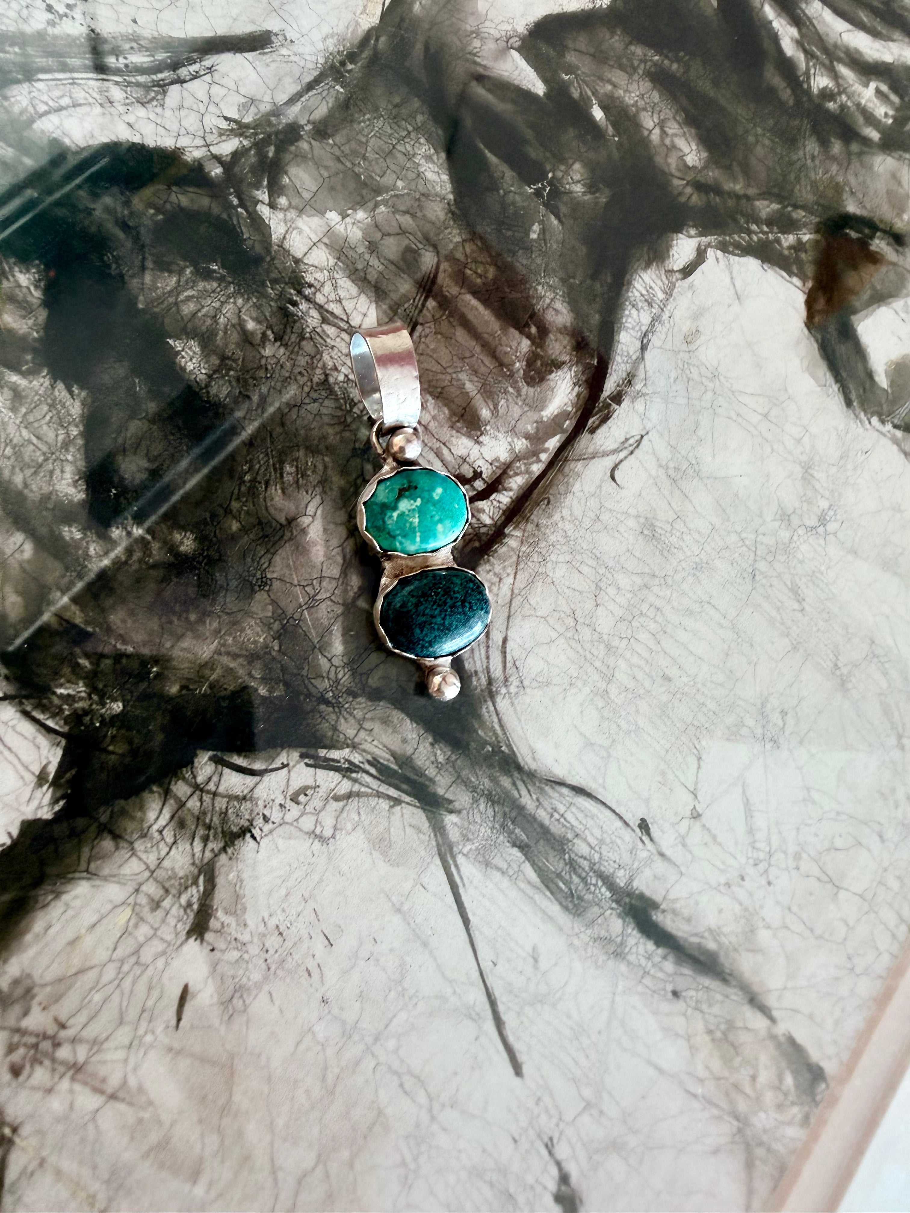 Sterling Silver and Turquoise Pendant