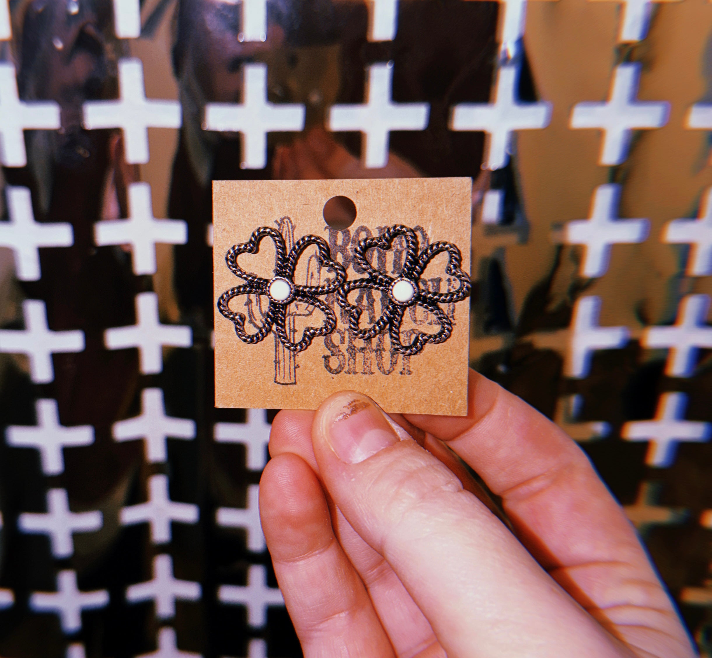 White Clover Earrings