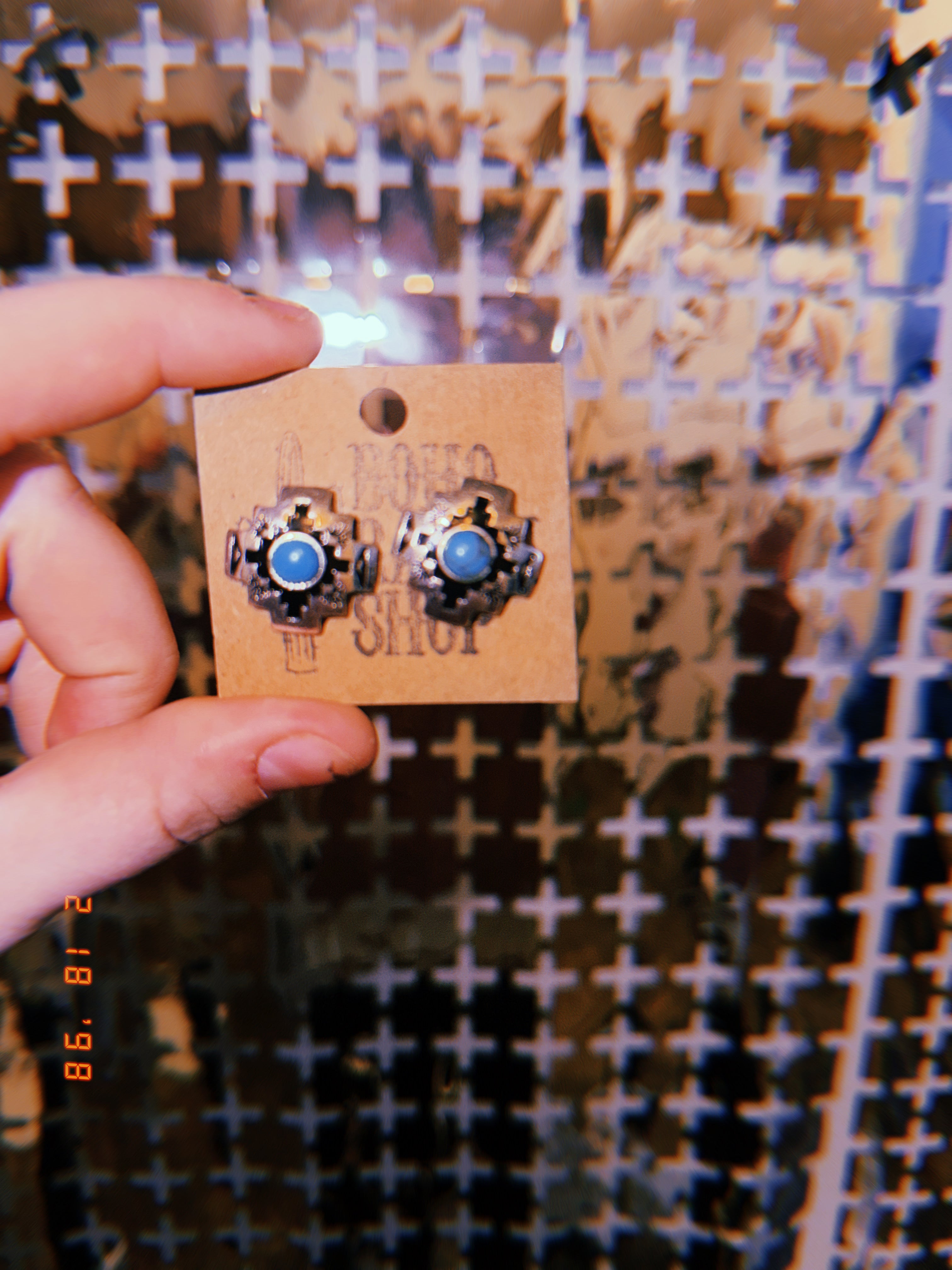 Aztec Cross Earrings